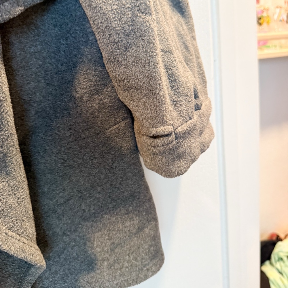 Cuddl Duds Charcoal Open Front Cardigan - Picture 3 of 4
